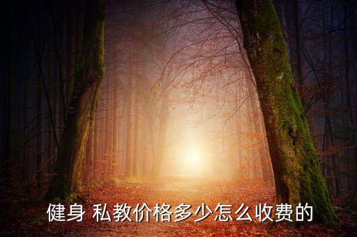 健身 私教价格多少怎么收费的