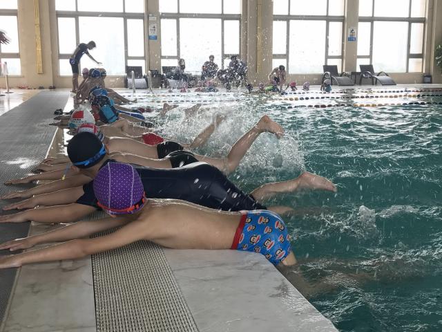硚口区实验小学四年级学生免费学习游泳课程